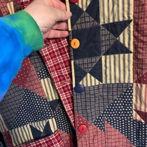 Homemade jacket, granny, core Americano, reversible size XL see measurements - Picture 2 of 14